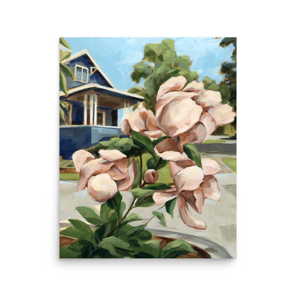 Street Peonies Print