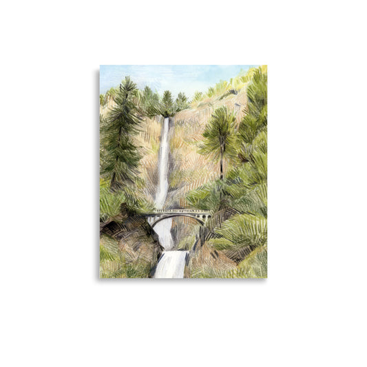 Multnomah Falls Print