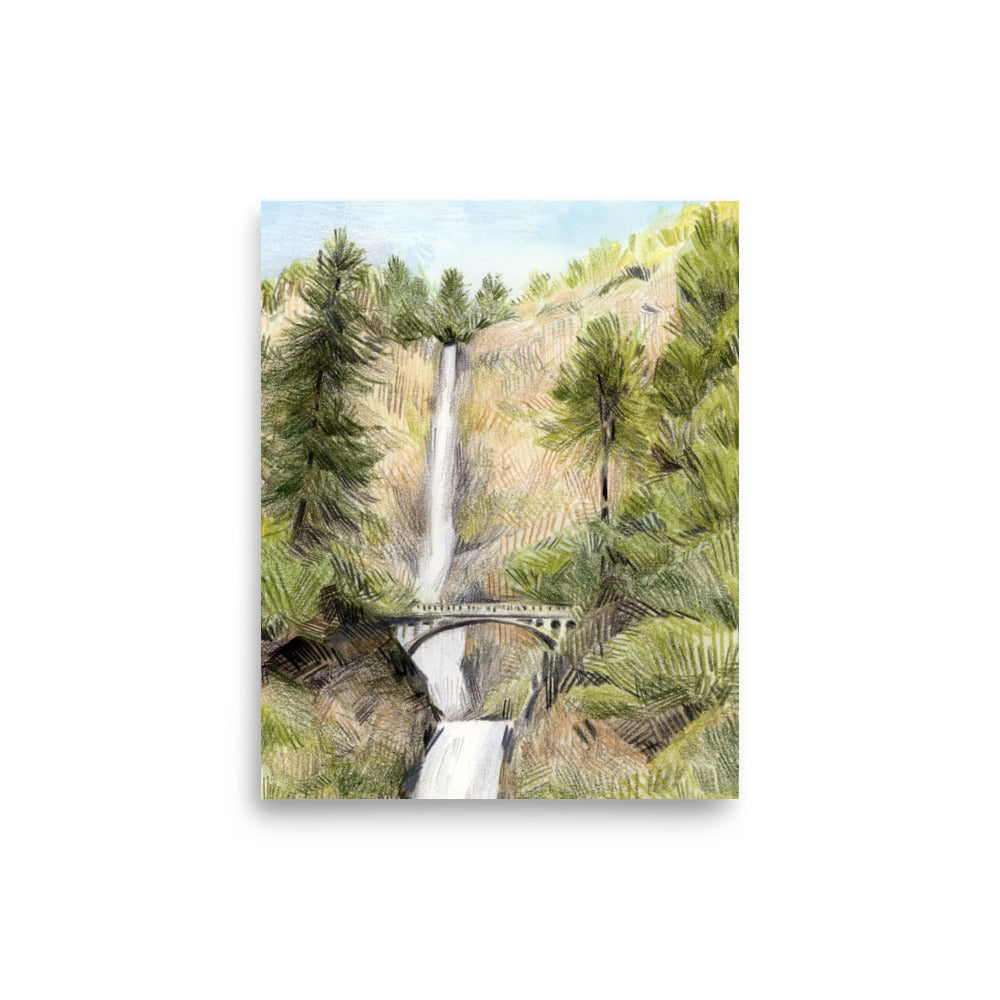 Multnomah Falls Print